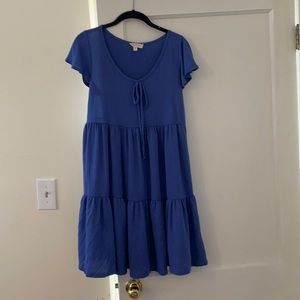 Short Cute Blue Spring Dress L